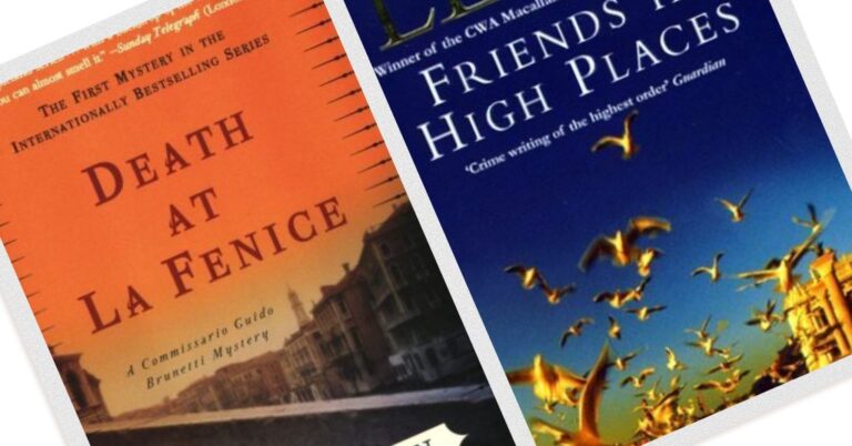 book covers for friends in high places and death at la fenice for donna leon books in order