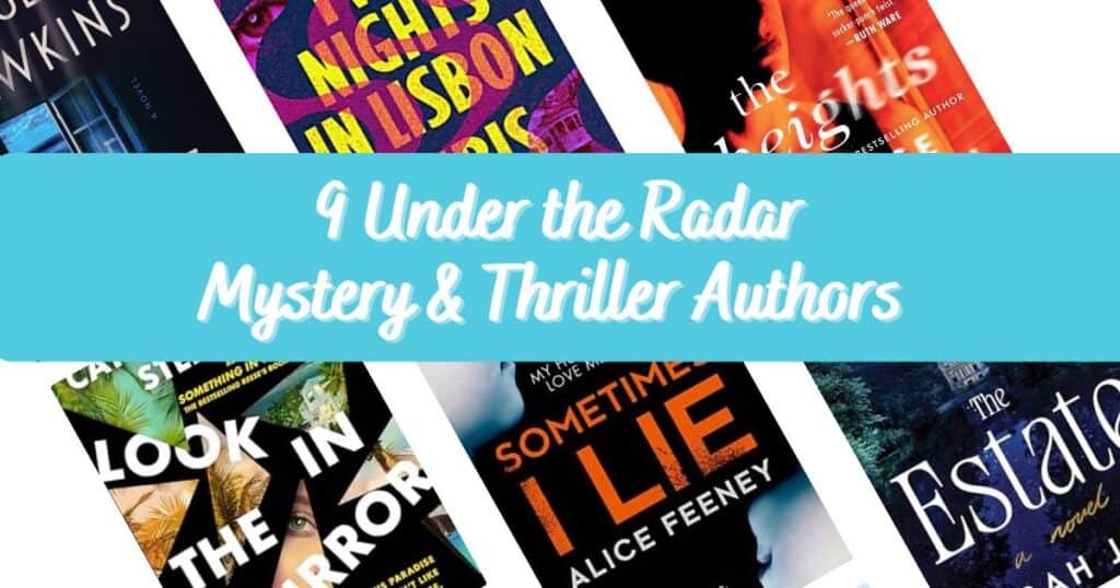under-the-radar mystery and thriller authors book covers