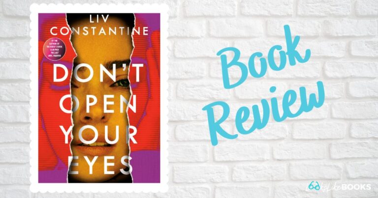 book cover for don't open your eyes by liv constantine